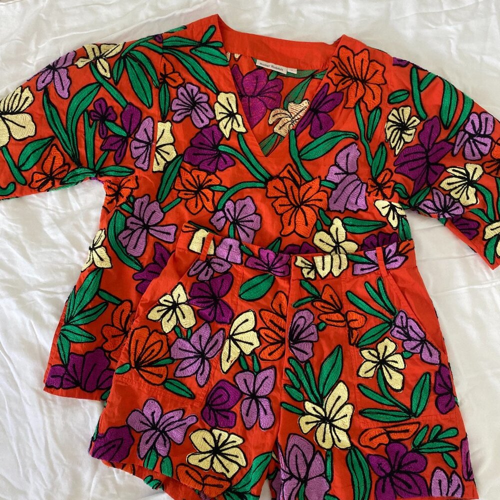 NWT Roller Rabbit Jorales Sierra Top and Shorts Set